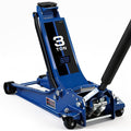 3 Ton Floor Jack Extra Long Reach Low Profile Hydraulic Jack with Dual Piston Quick Lift Pump, for Home Garage & Professional Auto Shop Vehicle Maintenance, 6,600 LBS Load Capacity, Blue