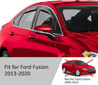 Voron Glass in-Channel Extra Durable Rain Guards for Ford Fusion 2013-2020, Window Deflectors, Vent Window Visors, 4 Pieces - 220180