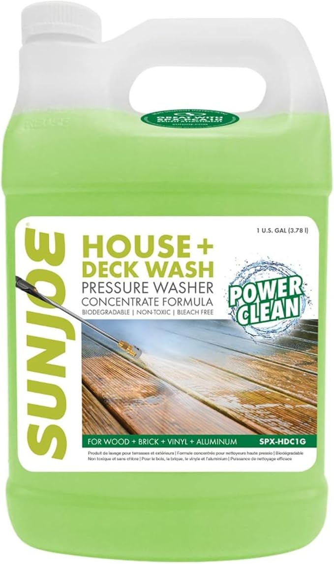 SPX-HDC1G House and Deck All-Purpose Pressure Washer Rated Concentrated Cleaner, 1-Gallon, White, 128 Fl Oz (Pack of 1)