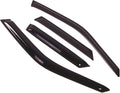 WD2-038 Dark Smoke 4 Pcs Set Window Visor (Outside Mount) Deflector Rain Guard Compatible with 1988-1996 Chevrolet Corsica