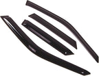 WD2-038 Dark Smoke 4 Pcs Set Window Visor (Outside Mount) Deflector Rain Guard Compatible with 1988-1996 Chevrolet Corsica