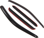 Outside Mount Window Vent Visors Rain Guards Compatible with Jeep Grand Cherokee 1999-2004 | Side Window Wind Deflectors Rain Shields | Black Tinted, 4 Pcs Set, BGWV-270