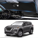 Custom Fit Rogue Windshield Sunshade for 2023-2024 2025 Nissan Rogue (NOT for Rogue Sport & 2021 Rogue 3rd Gen. T33) Window Car Shades Shield Cover for Windshield 210T Silver Coating Sun Visor
