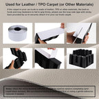 Set of 4 Car Trunk Organizer Set, Cargo Blocks for Back of SUV Multipurpose Trunk Divider Available to Wool or Leather Carpet, Car Storage Organizer Blocks for Car Truck SUV Van