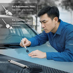 FIRSTINFO Windshield Washer Nozzle Cleaning Needle Tool | Corrosion Blockage Removal | Two needle sizes | Pocket-size body | Made in Taiwan