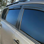 Tape On Window Visors Rain Guards Compatible with 2006-2012 Toyota Rav4,Side Vent Window Deflector Exterior Rain Guard Shade,Weatherproof,UV Resistant,Easy Installation, Enhanced Airflow & Style