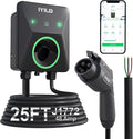 Level 2 EV Charger, 48Amp/11.5KW, J1772 Wall Electric Car Charger with Dual Temp Sensors(Exclusive), Wi-Fi(2.4 GHz), RFID, Smart App-Scheduled Charging, Hardwired, 240V, UL, ETL & Energy Star
