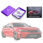 Polodunn for Honda Civic 2022-2025, for Accord/HRV/CRV 2023-2025, for Acura Integra 2023 2024 - Hazard Warning Light Push Button Cover, Emergency Flashers Trim Accessories (Purple)