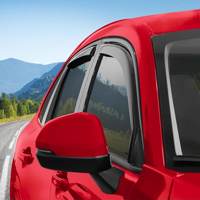 Voron Glass in-Channel Extra Durable Rain Guards for Honda HR-V 2023-2026, Window Deflectors, Vent Window Visors, 4 Pieces - 200912