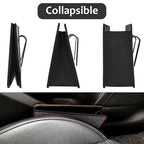 Bling Car Trash Can, Foldable Vehicle Trash Bin Dustbin Garbage Organizer Storage, Sparkling Crystal Rhinestone Trash Bags Holder Container with 30pcs Garbage Bag Car Accessories for Auto, SUV