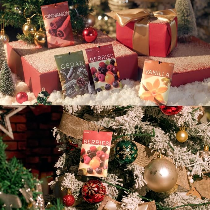 20 Packs Cedar Cinnamon Vanilla Berries Potpourri Bag Scent Sachet for Closet Drawer Room Car Home Air Freshener Shoe Odor Elimination