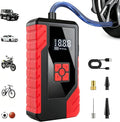 Tire Inflator Portable Air Compressor, 150PSI Digital CordlessTire Inflator with Auto Shut-Off, LED Light & USB Power Bank, for Car SUV Motorcycle Bicycle Balls