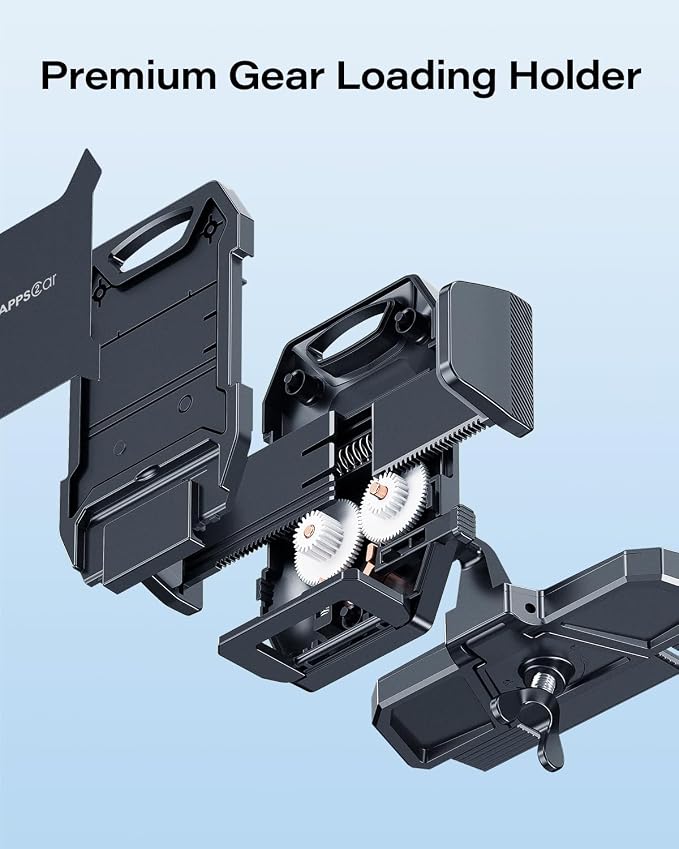 Sturdy CD Slot Phone Mount with One Hand Operation Design, Hands-Free Car Phone Holder Universally Compatible with All iPhone & Android Cell Phones, for Smartphone Mobile