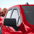 Voron Glass in-Channel Extra Durable Rain Guards for Trucks Chevrolet (Chevy) Silverado/GMC Sierra 1500 2019-2026 Crew Cab, Window Deflectors, Vent Window Visors, 4 Pieces - 200420