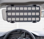 Vehicle Rigid MOLLE Panel for Car Visor Organizer EDC Pouch Tool Holster Bag Holder Tactical Gear Rack Truck Equipment Mount Plate Modular Storage Shelf Auto Interior Accessories