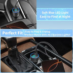 Car Charger USB C, 2Pack 4-Port 90W Dual USB-C&USB-A Car Power Cigarette Lighter Adapter PD/QC3.0 Type C Fast Car Charging for iPhone 17 17 Pro Max 16 15 14 13 12 11/Galaxy S26 S25/Pixel/iPad