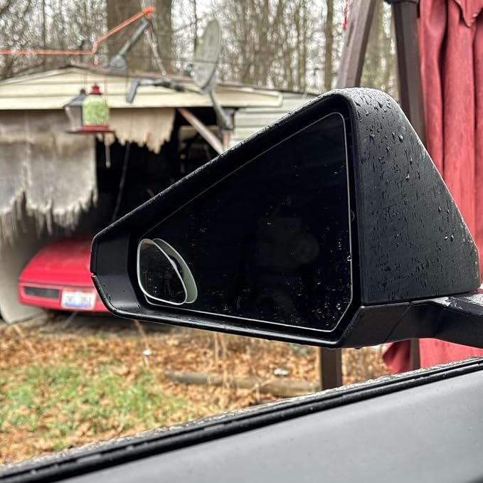 Blind Spot Mirror, HD Glass Frameless Convex Wide Angle Stick on Rearview Blindspot Car Mirror for Car SUV and Truck (Rhombus, Pack of 2)