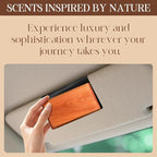 Car Air Freshener Starter Kit - Wood Car Freshener for Visor Clip - Long Lasting Car Scent - Car Odor Eliminator - CLIP INCLUDED