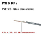 20-120 Psi Car Tire Pressure Gauge Pack of 5. Heavy Duty Tire Pressure Gauge for Car, Bike, Truck, Golf Cart, Semi, 18 Wheeler.