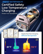 125W USB C Car Charger, [Mini & Metal] USB C Car Charger Adapter Fast Charging PD65W & QC60W Dual Port Type C Car Cigarette Lighter USB Charger for iPhone 16 15 14 Pro Max S25 MacBook-Pink