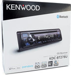 Kenwood KDC-BT278U 1 Line Text Display CD Receiver with Bluetooth (Renewed)