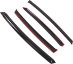 Outside Mount Window Vent Visors Rain Guards Compatible with Toyota Prius V 2012-2015 | Side Window Wind Deflectors Rain Shields | Smoke Tinted, 4 Pcs Set, DGWV-742