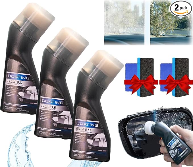 Micro-Molecular Anti-Fog Coating Agent Wiper, Magic Gem Coating Glass, Anti Fog For Car Windshield, Antifog Car Windshield, Anti Fog Glass Coating for Car Windshield Windows Mirrors (3PCS)