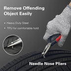 Tire Plug Repair Kit, Heavy Duty Car Emergency Tool Kit for Flat Tire Puncture Repair, 80 Pcs Value Pack, Tire Patch Kit fit for Autos, Cars, Motorcycles, Trucks, RVs, etc.