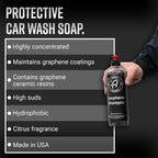 Adam's Polishes Graphene Shampoo 5 Gallon - Graphene Ceramic Coating Infused Car Wash Soap - Powerful Cleaner & Protection In One Step - pH Neutral, High Suds For Foam Cannon & Gun, Detailing Bucket