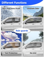 in-Channel Rain Guards Fit for Truck 2019-2026 Chevy Silverado 1500/GMC Sierra 1500 Double Cab, Window Rain Guards Visors Vent Visors Window Deflector Vent Shades Car Accessories -4 pcs