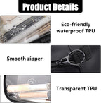 Clear Makeup Bags with Zipper, TSA Approved Travel Toiletry Bag,Clear Cosmetic Bag, Waterproof Make Up Bag for Women