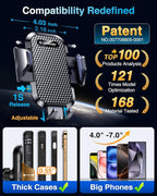 Car Phone Holder 2026 Ultimate Military-Grade Strongest Suction & Clip Windshield Dashboard【Newest Best Strongest】Cell Phone Shower & Wall Mounts for iPhone 17 Pro Max 16 15 14 13 Android