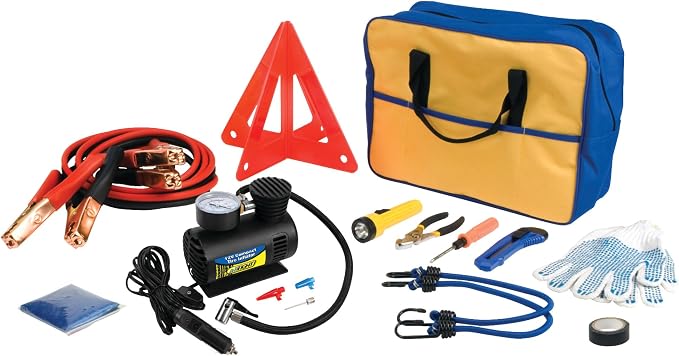 60220 Premium Roadside Emergency Kit With Jumper Cables