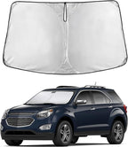 Windshield Sunshade Compatible for Chevrolet Equinox 2010-2015 2016 2017, Sun Visor for Front Windshield & Window Sun Shade Cover, UV Heat Blocker & Protector, Car Accessories