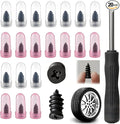 Tire Repair Rubber Nail Kit with 2 Sizes, Screw in Tire Plugs Rubber Screws, Tire Repair Screws for Tubeless Tires, Fast Emergency Tire Repair for Car Motorcycle Bike Truck (20 Pcs)