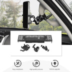Dash Phone Holder for 4 Runner Full Metal Heavy-Duty Console Extension Dash Phone Mount Compatible with Toyota 4Runner 5th Gen 2010–2023, Fits Most Smartphones No-Drill (with Phone Stand)
