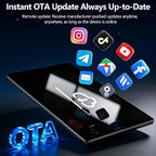 9" Wireless CarPlay Screen with Apple Car Play & Android Auto for Car, OTA Updates, Backup Camera, Bluetooth 5.0, Mirror Link, Voice Control, GPS Navigation, FM, AUX