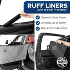 Standard Back Seat Extender for Dogs, Gray – As Seen on Shark Tank – Hard Bottom Platform for Cars, SUVs & Mid-Size Trucks – 400lb Support, Waterproof – Rigid Back Seat Cover for Dogs