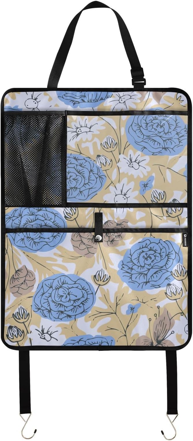 Kick Mats Backseat Protector with Anti Kick Design Offering Safety and Space for Backseat Essentials