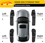Door Side Storage Tray Compatible with 2023-2025 2026 Honda Pilot 2026 Passport 4PCS Side Door Storage Box Organizer Front & Rear Car Side Phone Pocket Silicone for 2024 Pilot Accessories