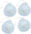 Fresh Cotton Car Charms 4-Pack - Scent Notes: Cotton, Floral and Wood