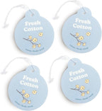 Fresh Cotton Car Charms 4-Pack - Scent Notes: Cotton, Floral and Wood