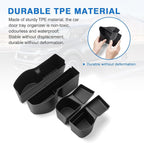4PCS Car Door Tray Organizer for Honda CRV CR-V Accessories 2023 2024 2025 2026 Car Front and Rear Door Slot Pocket Tray Organizer CRV Door Side Storage Box TPE Material Black