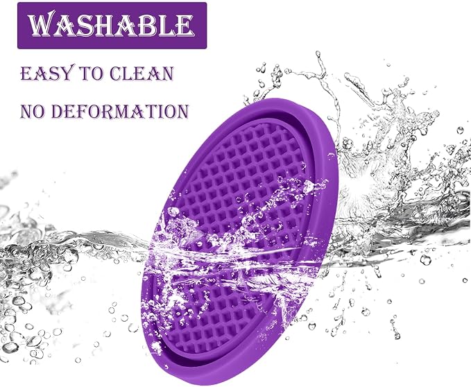 Car Cup Coaster, 4PCS Universal Non-Slip Cup Holders Embedded in Ornaments Coaster, Car Interior Accessories, Purple