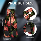 Car Seat Headrest Hook, Universal Leather Cute Hanger Holder Hook, Storage Organizer Interior Accessories for Purse Bags Handbag Cute Red Flowers