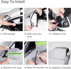 Car Windshield Cover for Ice and Snow Kit,Snow Cover with Side Mirrors Covers,Waterproof Frost Cover for Cars, SUVs, Trucks,Secure Fit Windproof Covers Winter Car Accessories (71"x43")