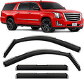 Voron Glass in-Channel Extra Durable Rain Guards for Cadillac Escalade ESV 2015-2020, Window Deflectors, Vent Window Visors, 4 Pieces - 200610