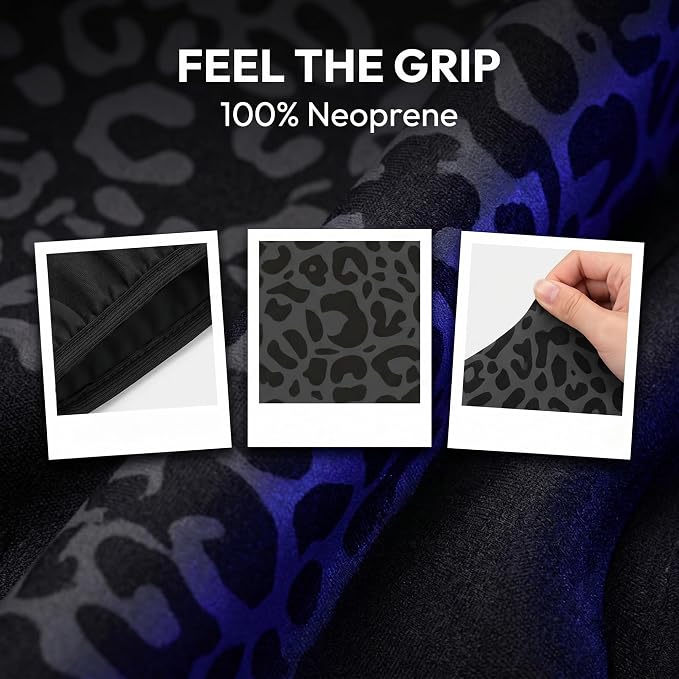 Black Leopard Print Steering Wheel Cover14-15In + 2 Pieces Car Coasters | Anti-Slip Breathable Cheetah Animal Print Car Wheel Cover Accessories for Women,Universal