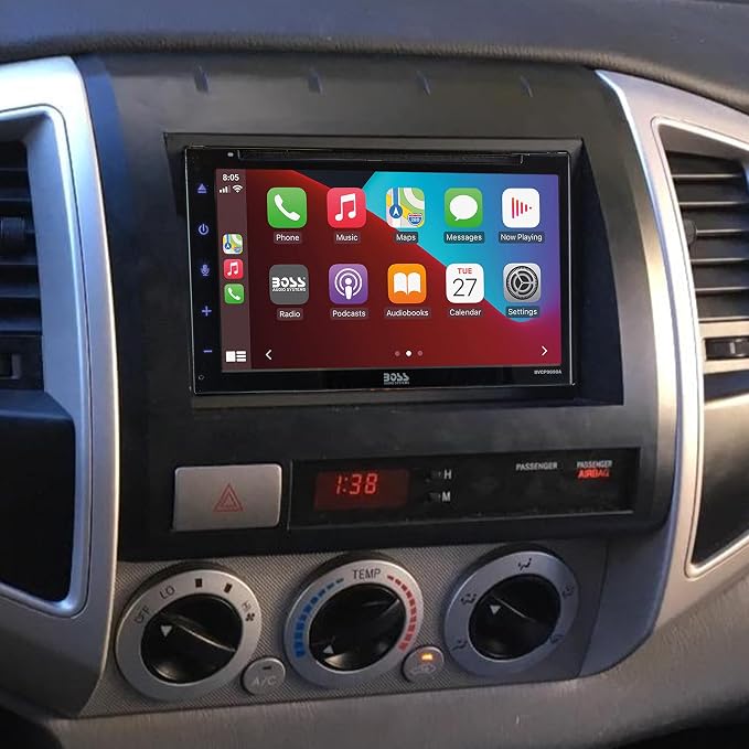 TA2053BKB Compatible with 2005-2011 Toyota Tacoma Double Din Dash Kit (Black)