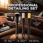 18PCS Car Detailing Kit Upgraded Boar Hair Vent Brush Cleaner | Scratch-Free & Streak-Free,Ultra Fine Crevice Brush,Gel,Glass Brush,Storage Bag;Auto & Home Dual Use Car Lover Gift Kit